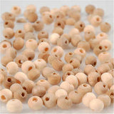Perle de bois, P: 5 mm, trou taille 1.5 mm, - 100 pcs
