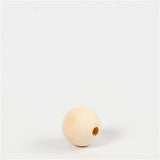 Wooden Bead, D: 15 mm, hole size 3 mm, china berry 