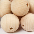 Wooden Bead, D: 40 mm, hole size 7 mm, china berry 