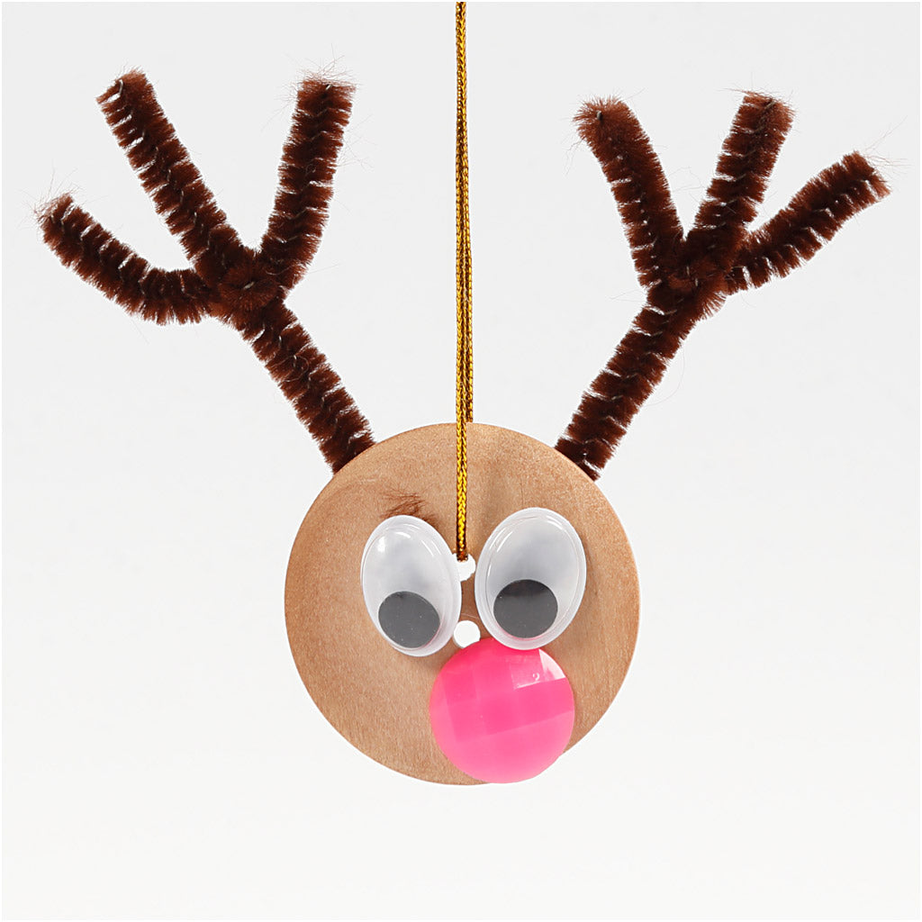 Bouttons en Bois, P: 35 mm, trou taille 2 mm, 4 trous