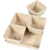 Pots de fleurs en fibre de Bambou, 195x195x80mm - 1 pc