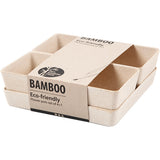 Pots de fleurs en fibre de Bambou, 195x195x80mm - 1 pc