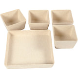 Pots de fleurs en fibre de Bambou, 195x195x80mm - 1 pc