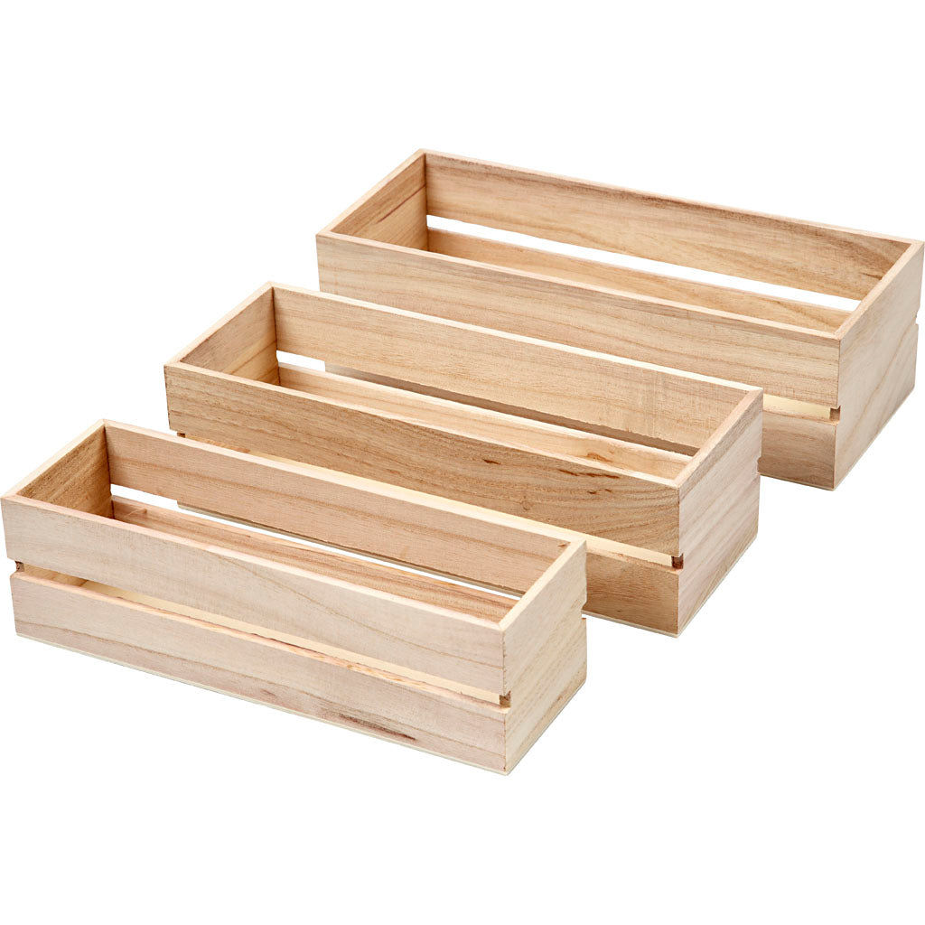 Wood Boxes, paulownia 