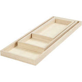 Plateaux, L: 20+30+40 cm, L: 10+12+15 cm, 3 pièce/ 1 Pq.