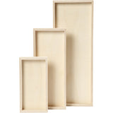 Plateaux, L: 20+30+40 cm, L: 10+12+15 cm, 3 pièce/ 1 Pq.
