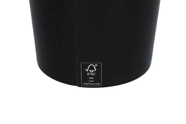 Gobelet à Milkshake moyen 450ml Ø9 cm 16oz Noir FSC®Mix | 500  pcs