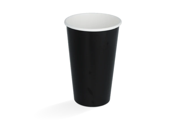 Milkshake cup Carton medium 450ml Ø90 mm 16oz Black FSC®Mix 