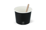 Gobelet à crème glacée Carton 300ml Ø9 cm 10oz Noir FSC®Mix | 1000 pcs
