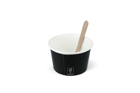 ice cream cup Carton 120ml Ø78 mm 4oz FSC®Mix Black 
