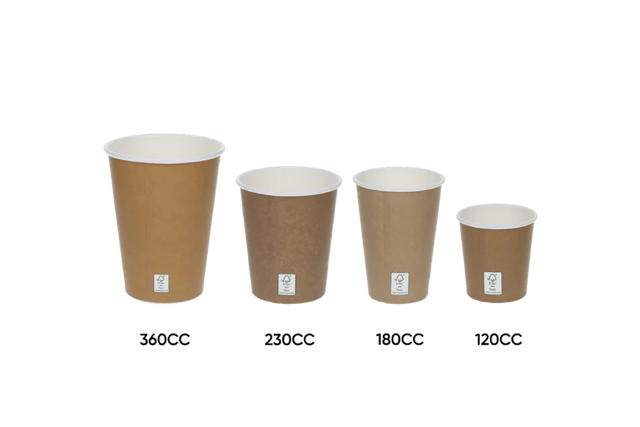 Tasse à Café 120cc 4oz Ø6,3cm kraft Brown FSC®Mix | 1.000  pcs
