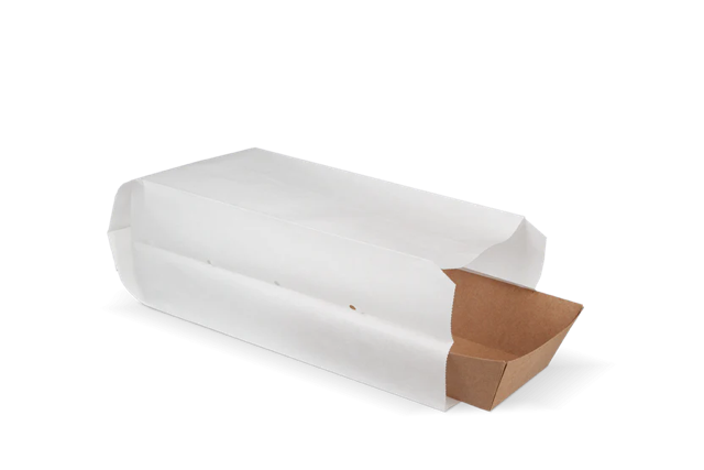 Sachet à Snacks Papier perforé | 0.5 pond10,5x8,5x27 cm Blanc 45gr | 1.800  pcs