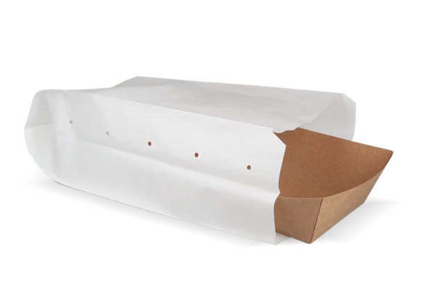 Sachet à Snacks Papier perforé | 2 pond16x10x31 cm Blanc 45gr | 1.100  pcs