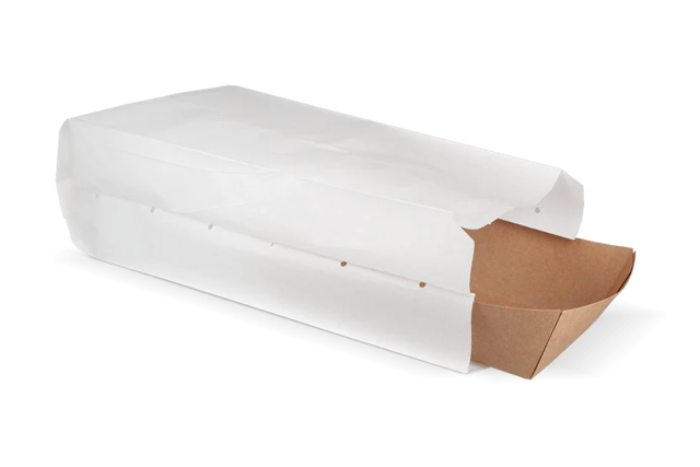 Sachet à Snacks Papier perforé | 3 pond16x10x36 cm Blanc 45gr | 1.000  pcs