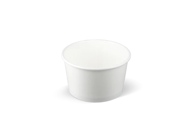 ice cream cup Carton 240ml Ø92 mm 8oz White 