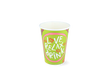 Milkshake cup Carton small 360ml Ø90 mm 12oz green FSC®Mix 