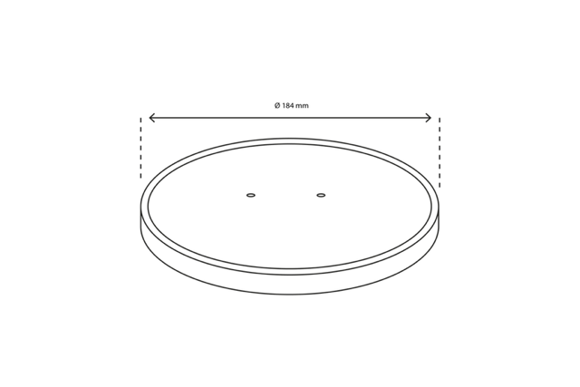 Couvercle salade Poke Bowl 900-1300ml Ø18,4cm kraft | 150  pcs