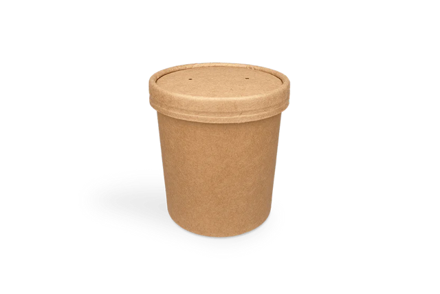 Couvercle Gobelet à soupe kraft 240-360ml Ø9 cm | 500  pcs