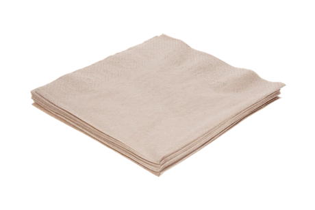 Napkin 2 ply Paper 1/4 Fold 400x400 mm kraft 