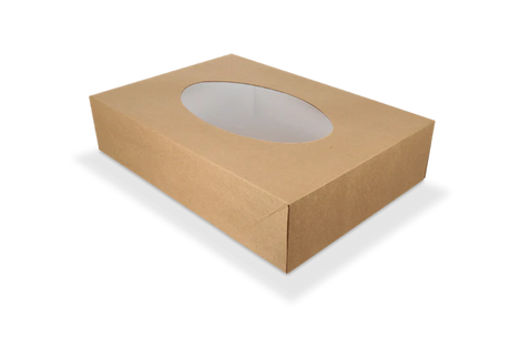 Catering boxes kraft 360x250x80 mm with Window 