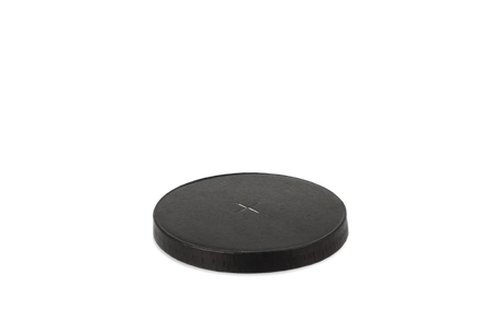 Lid Carton for ice cream & milkshake cup flat with cross Ø90 mm Black 