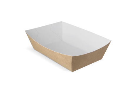 Fries trays A13 kraft/White 