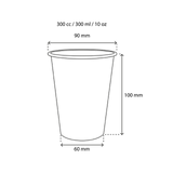 Tasse à Café Carton 300cc 10oz Ø9 cm rayé | 1.000  pcs