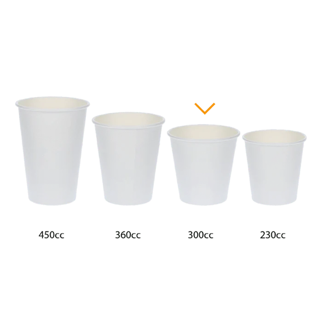 Tasse à Café Carton 300cc 10oz Ø9 cm rayé | 1.000  pcs