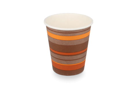 Coffee Cup Carton 300cc 10oz Ø90 mm striped 