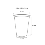 Tasse à Café Carton 230cc 8oz Ø8 cm rayé | 1.000  pcs