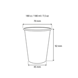 Tasse à Café Carton 180cc 7.5oz Ø7 cm rayé | 2.500  pcs