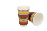 Tasse à Café Carton 180cc 7.5oz Ø7 cm rayé | 2.500  pcs