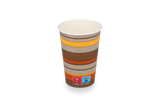 Tasse à Café Carton 180cc 7.5oz Ø7 cm rayé | 2.500  pcs