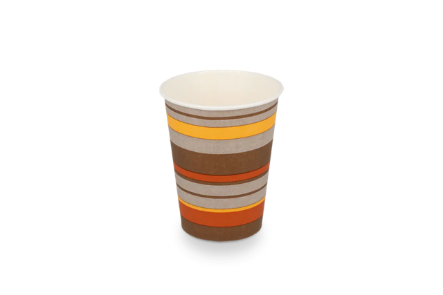 Coffee Cup Carton 150cc 6oz Ø70 mm striped 
