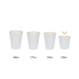 Tasse à Café Carton 120cc 4oz Ø6,3cm rayé | 1.000  pcs