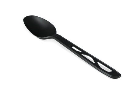 Reusable black spoon 160 mm CPLA 