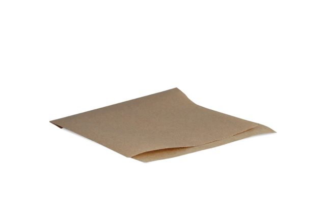 Sachet à hamburger 16x16cm kraft imperméable à la graisse paper | 2.000  pcs