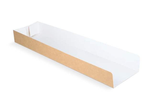Panini tray 70x30x280 mm kraft/White 