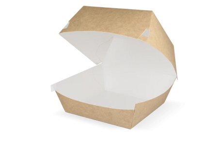 Hamburger Box 120x100x120 mm kraft/White 