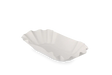 Cardboard Bowl scalloped 100x32x200 mm White 