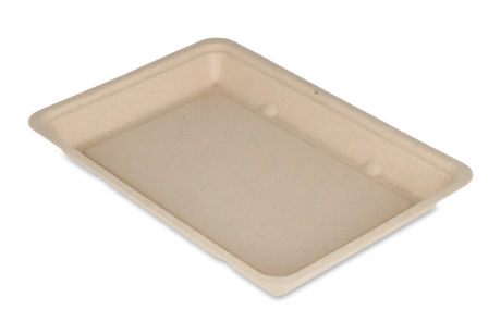 Snack Tray Sugarcane 132x20x192 mm 