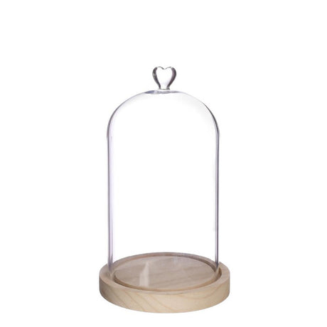 Bell Jar Heart Wood Base