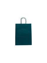 Sacs en papier Vert foncé, 220+100x310mm - 50 pcs
