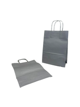 Sacs en papier Argenté, 220+100x310mm - 50 pcs