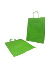 Sacs en papier Vert, 260+120x350mm - 50 pcs