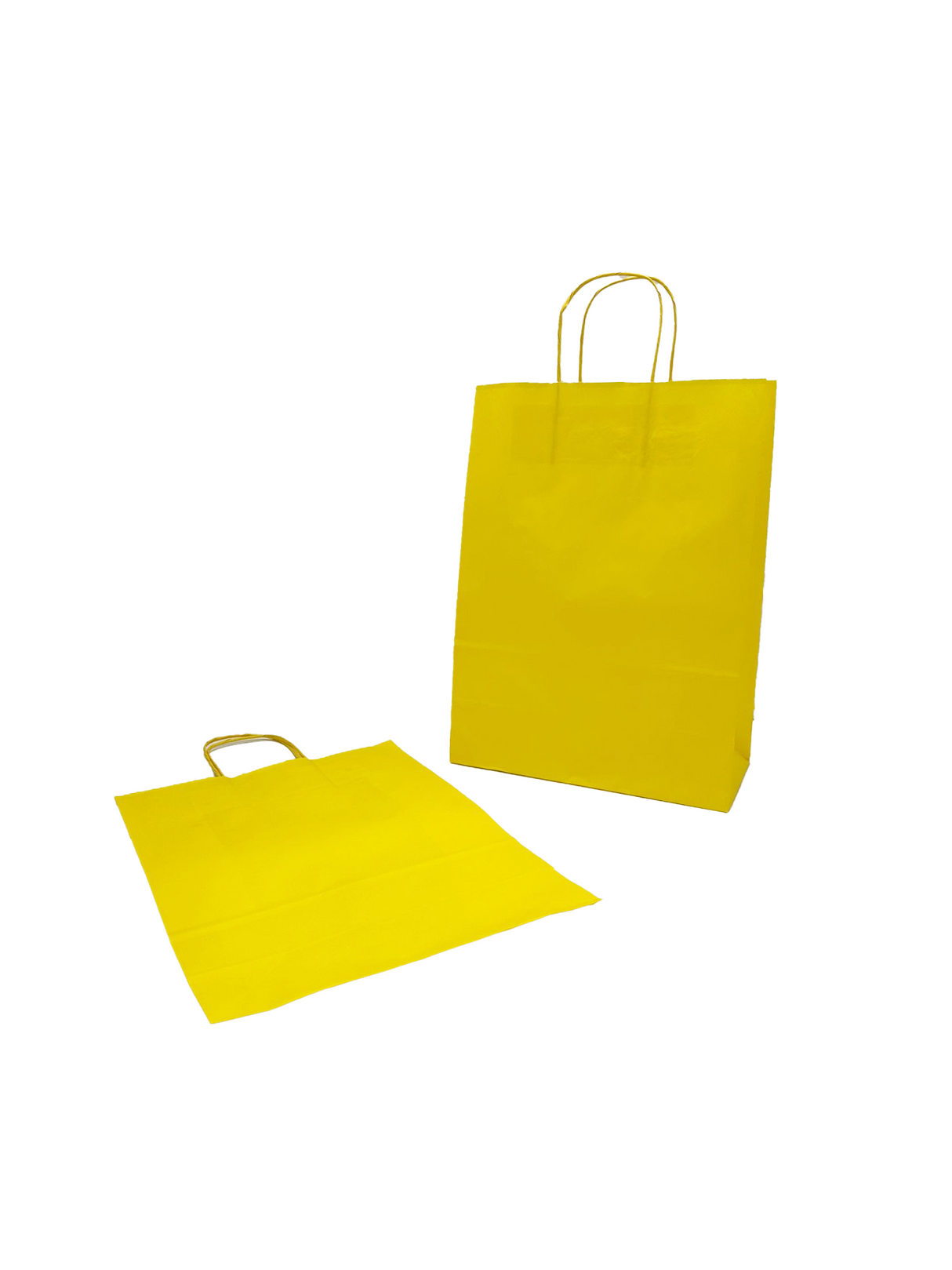 Sacs en papier Jaune, 260+120x350mm - 50 pcs
