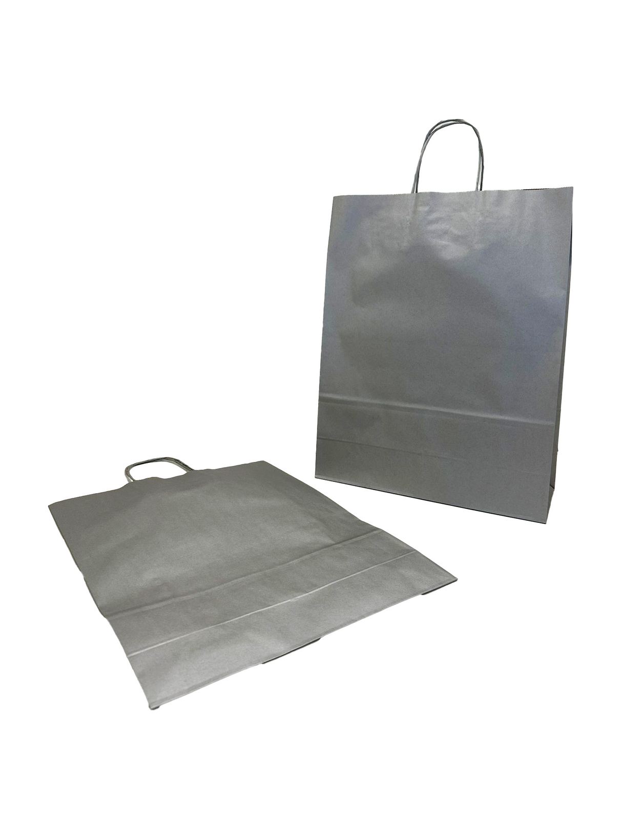 Sacs en papier Argenté, 320+120x410mm - 50 pcs