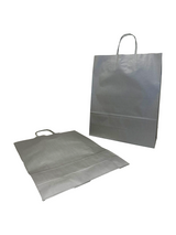 Sacs en papier Argenté, 320+120x410mm - 50 pcs