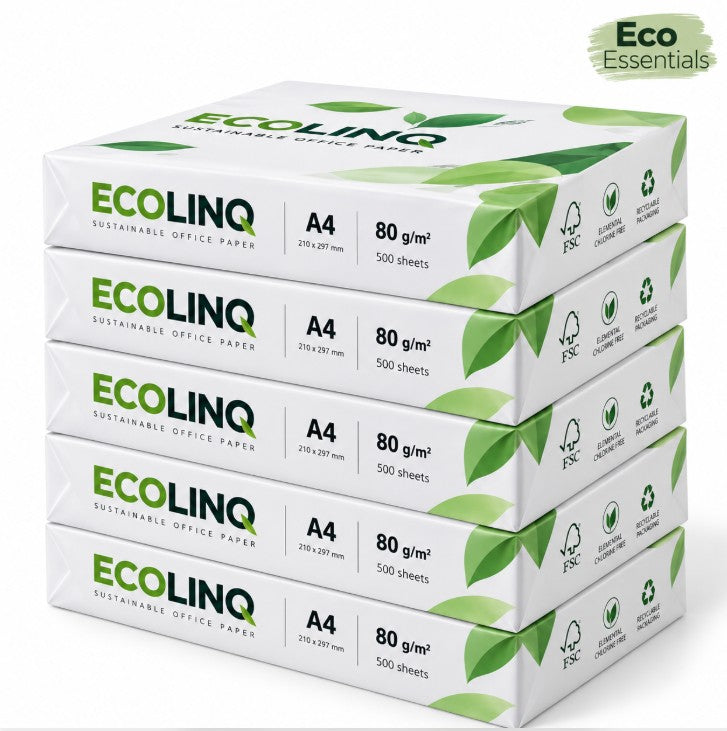 Papier imprimante et photocopieur A4 80 g/m² – 5 ramettes de 500 feuilles