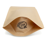 Doypack Kraft Compostable à Domicile 15x9x23cm - 100 pcs